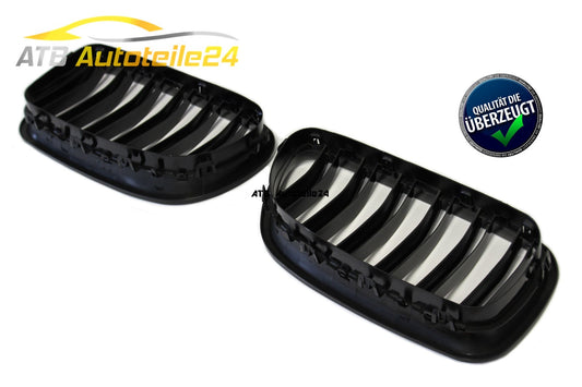 Kühlergrill Frontgrill SET Schwarz Nieren Doppelsteg für BMW 5er M5 (Beschädigt)