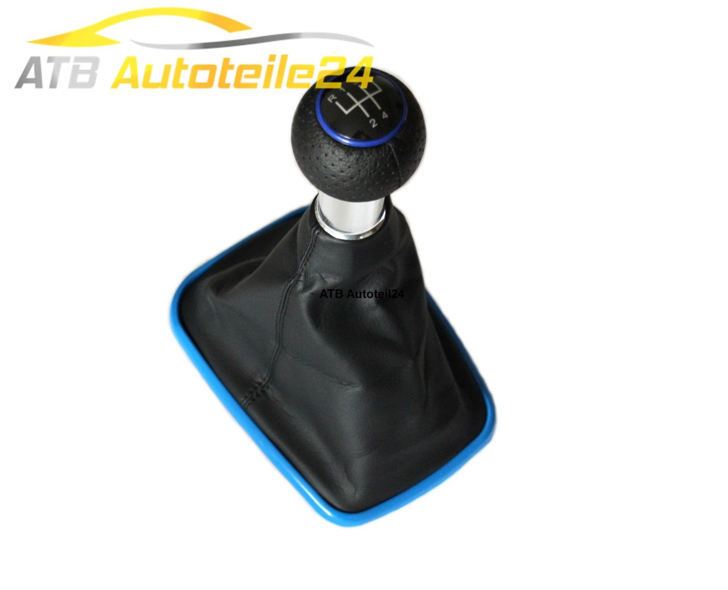 Schaltknauf Schaltsack Schaltmanschette BLAU Version für VW Golf 4 IV Bora 5-G