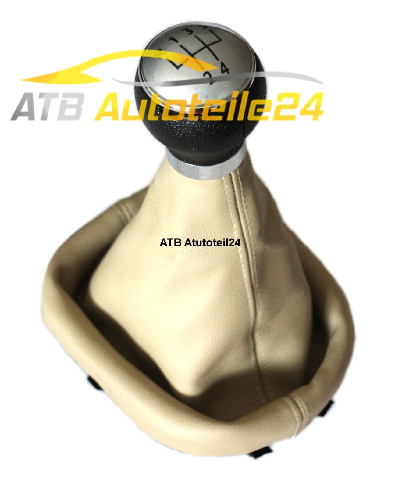 Schaltsack Schaltknauf Schaltmanschette BEIGE für VW Touran Caddy 2K 3 5-Gang