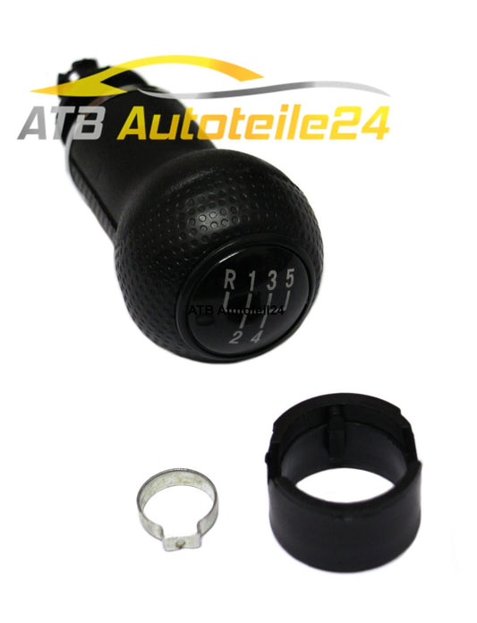 Schaltknauf Schaltknopf Schalthebel KOMPLETT SCHWARZ für VW Golf 4 IV Bora 5-G