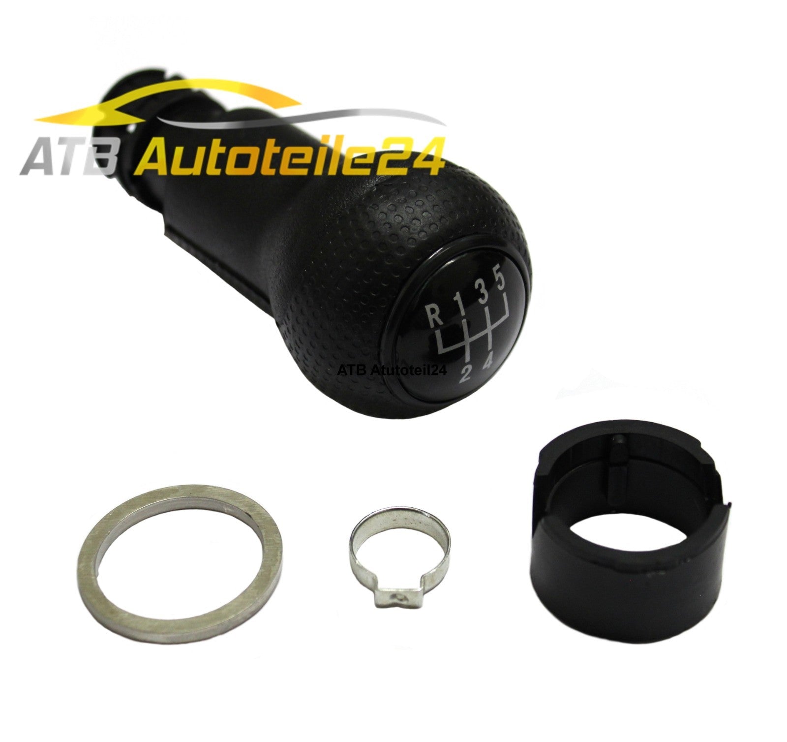 Schaltknauf Schaltknopf Schalthebel Schwarz black passt für VW Golf 4 IV 5-Gang