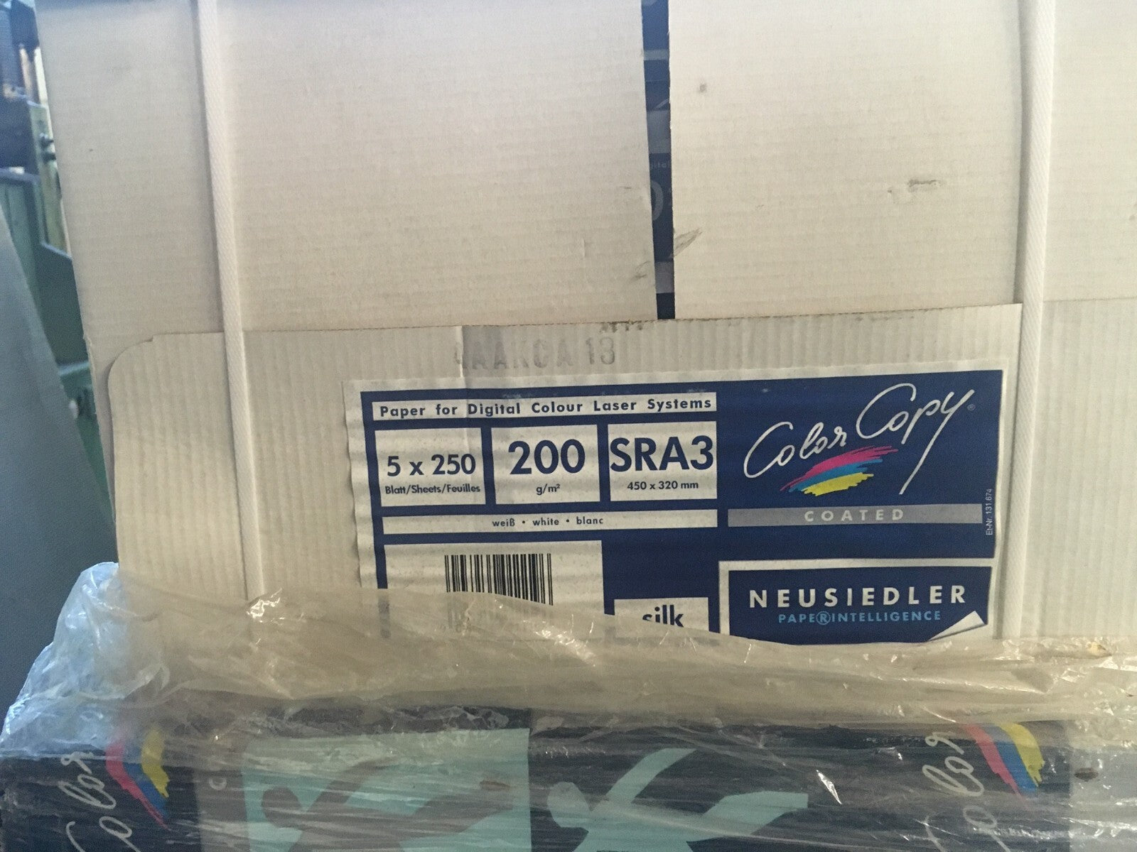 5 x je 250 Blat Color Copy Laserdruckpapier coated glossy, 200g SRA3 A4 250 Blat