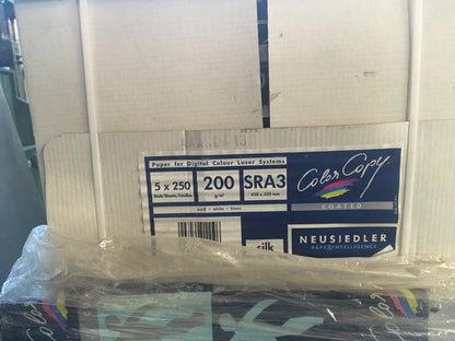 5 x je 250 Blat Color Copy Laserdruckpapier coated glossy, 200g SRA3 A4 250 Blat