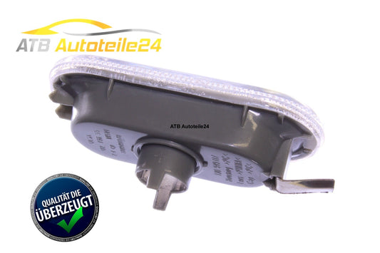 1 Seitenblinker Blinkleuchte passt für VW T5 Polo R6 Amarok Klarglas Chromoptik 