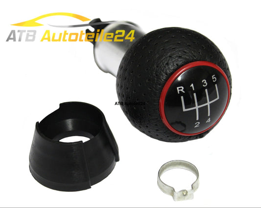 Schaltknauf Schalthebel ROT Design passt für Audi A3 8L ab Bj. 2000 5-Gang 12mm