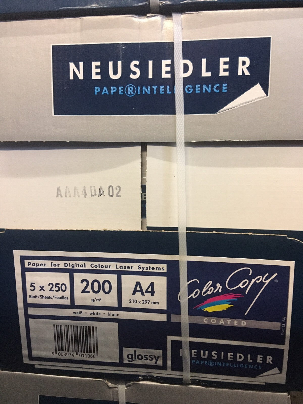 5 x je 250 Blat Color Copy Laserdruckpapier coated glossy, 200g SRA3 A4 250 Blat