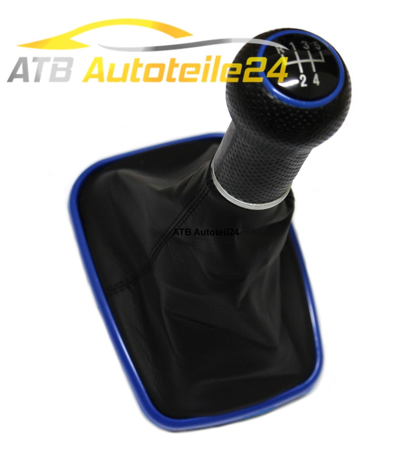 Schaltknauf Schaltsack Schaltmanschette für VW Golf 4 IV Bora 5-Gang BLAU