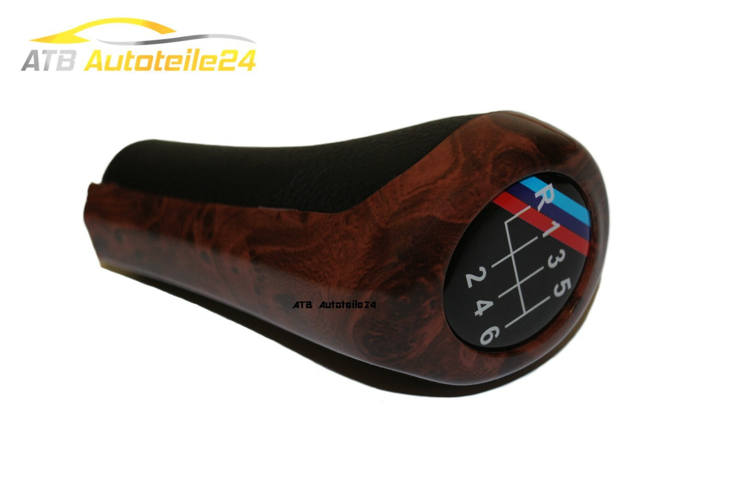 Schaltknauf Schaltknopf passt für BMW 3er 5er 6er X3 X5 Holzbraun 6-G
