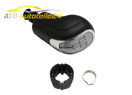 Schaltknauf Schaltknopf Schalthebel für Skoda Octavia Superb II  grau silber 5 G