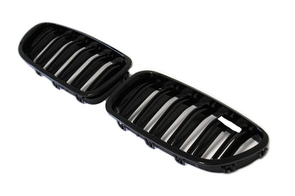 Kühlergrill Frontgrill SET Schwarz Nieren Doppelsteg passend für BMW 5er M5