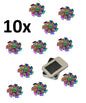 10x Fidget Spinner Metall Spielzeug Alloy Entspannung Rainbow Focus Neu